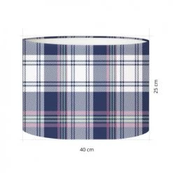 Abat-jours Lampadaires Abat-jour Lampadaire Tartan Cami T 40 X H 27 -Lampadaires || Lustres || Guirlandes et décorations lumineuses Soldes abat jour lampadaire tartan cami t 40 x h 27 2