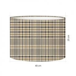 Abat-jours Lampadaires Abat-jour Lampadaire Tartan Debo T 40 X H 27 -Lampadaires || Lustres || Guirlandes et décorations lumineuses Soldes abat jour lampadaire tartan debo t 40 x h 27 2