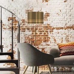 Abat-jours Lampadaires Abat-jour Lampadaire Tartan Joss T 40 X H 27 -Lampadaires || Lustres || Guirlandes et décorations lumineuses Soldes abat jour lampadaire tartan joss t 40 x h 27 1