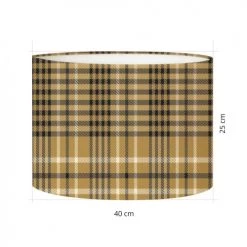 Abat-jours Lampadaires Abat-jour Lampadaire Tartan Joss T 40 X H 27 -Lampadaires || Lustres || Guirlandes et décorations lumineuses Soldes abat jour lampadaire tartan joss t 40 x h 27 2