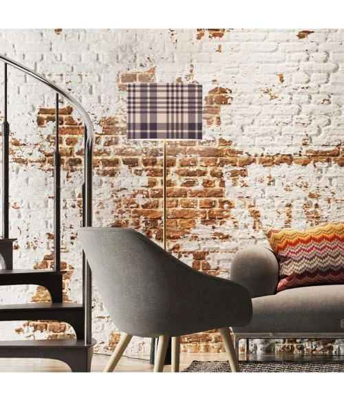 Abat-jours Lampadaires Abat-jour Lampadaire Tartan Kari T 40 X H 27 4 Abat-jours Lampadaires Abat-jour Lampadaire Tartan Kari T 40 X H 27 – Image 2