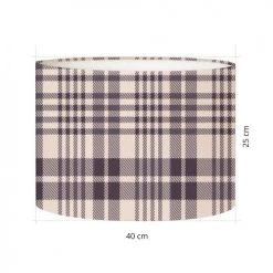 Abat-jours Lampadaires Abat-jour Lampadaire Tartan Kari T 40 X H 27 7 Abat-jours Lampadaires Abat-jour Lampadaire Tartan Kari T 40 X H 27 -Lampadaires || Lustres || Guirlandes et décorations lumineuses Soldes abat jour lampadaire tartan kari t 40 x h 27 2