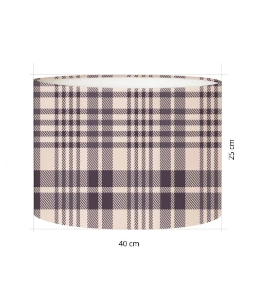 Abat-jours Lampadaires Abat-jour Lampadaire Tartan Kari T 40 X H 27 5 Abat-jours Lampadaires Abat-jour Lampadaire Tartan Kari T 40 X H 27 – Image 3
