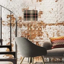 Abat-jours Lampadaires Abat-jour Lampadaire Tartan Meli T 40 X H 27 6 Abat-jours Lampadaires Abat-jour Lampadaire Tartan Meli T 40 X H 27 -Lampadaires || Lustres || Guirlandes et décorations lumineuses Soldes abat jour lampadaire tartan meli t 40 x h 27 1