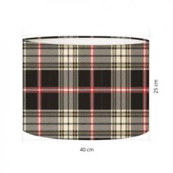 Abat-jours Lampadaires Abat-jour Lampadaire Tartan Meli T 40 X H 27 7 Abat-jours Lampadaires Abat-jour Lampadaire Tartan Meli T 40 X H 27 -Lampadaires || Lustres || Guirlandes et décorations lumineuses Soldes abat jour lampadaire tartan meli t 40 x h 27 2