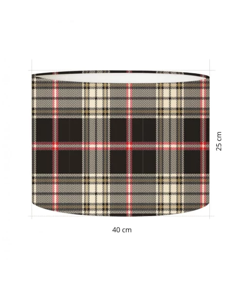 Abat-jours Lampadaires Abat-jour Lampadaire Tartan Meli T 40 X H 27 5 Abat-jours Lampadaires Abat-jour Lampadaire Tartan Meli T 40 X H 27 – Image 3