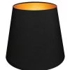 Abat-jours Lampadaires Abat-jour Pour Lampadaire Conique Noir Et Or T 35 X H 25 -Lampadaires || Lustres || Guirlandes et décorations lumineuses Soldes abat jour pour lampadaire conique noir et or t 35 x h 25