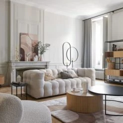 Maisons Du Monde Lampadaires Lampadaire 2 Cerclages En Metal Noir Mat H169 -Lampadaires || Lustres || Guirlandes et décorations lumineuses Soldes lampadaire 2 cerclages en metal noir mat h169 1000 5 10 210873 5