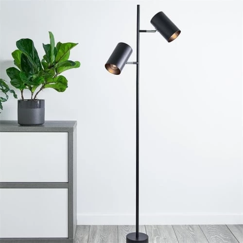 Markslöjd Lampadaires Lampadaire 2 Lumières Métal H144cm 4 Markslöjd Lampadaires Lampadaire 2 Lumières Métal H144cm – Image 2