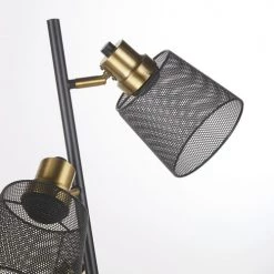 Maisons Du Monde Lampadaires Lampadaire 3 Abat-jour En Métal Perforé Noir Et Doré H157 -Lampadaires || Lustres || Guirlandes et décorations lumineuses Soldes lampadaire 3 abat jour en metal perfore noir et dore h157 1000 3 38 222873 4