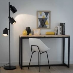 Maisons Du Monde Lampadaires Lampadaire 3 Spots En Métal Noir -Lampadaires || Lustres || Guirlandes et décorations lumineuses Soldes lampadaire 3 spots en metal noir 1000 15 32 154766 5