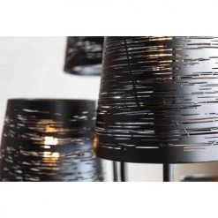 Kare Design Lampadaires Lampadaire 5 Abat-jours En Acier Noir H163 -Lampadaires || Lustres || Guirlandes et décorations lumineuses Soldes lampadaire 5 abat jours en acier noir h163 2
