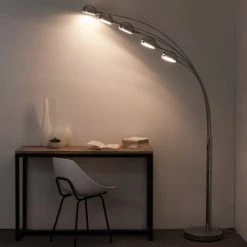 Maisons Du Monde Lampadaires Lampadaire 5 Branches En Métal Chromé H198 -Lampadaires || Lustres || Guirlandes et décorations lumineuses Soldes lampadaire 5 branches en metal chrome h198 1000 10 6 110952 7