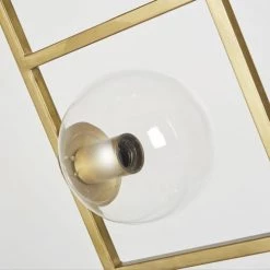 Maisons Du Monde Lampadaires Lampadaire 5 Globes En Verre Et Métal Doré H142 -Lampadaires || Lustres || Guirlandes et décorations lumineuses Soldes lampadaire 5 globes en verre et metal dore h142 1000 12 40 202703 2