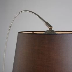 QAZQA Lampadaires Lampadaire à Arc En Acier -Lampadaires || Lustres || Guirlandes et décorations lumineuses Soldes lampadaire a arc en acier 4