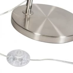 QAZQA Lampadaires Lampadaire à Arc En Acier Gris -Lampadaires || Lustres || Guirlandes et décorations lumineuses Soldes lampadaire a arc en acier gris 3