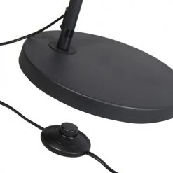 QAZQA Lampadaires Lampadaire à Arc En Acier Noir -Lampadaires || Lustres || Guirlandes et décorations lumineuses Soldes lampadaire a arc en acier noir 7