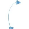 ATHM DESIGN Lampadaires Lampadaire Abat Jour Et Pied Métal Bleu -Lampadaires || Lustres || Guirlandes et décorations lumineuses Soldes lampadaire abat jour et pied metal bleu 1