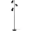 ATHM DESIGN Lampadaires Lampadaire Abat Jour Et Pied Métal Noir -Lampadaires || Lustres || Guirlandes et décorations lumineuses Soldes lampadaire abat jour et pied metal noir