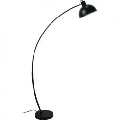 ATHM DESIGN Lampadaires Lampadaire Abat Jour Et Pied Métal Noir -Lampadaires || Lustres || Guirlandes et décorations lumineuses Soldes lampadaire abat jour et pied metal noir 11