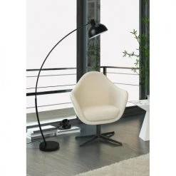 ATHM DESIGN Lampadaires Lampadaire Abat Jour Et Pied Métal Noir -Lampadaires || Lustres || Guirlandes et décorations lumineuses Soldes lampadaire abat jour et pied metal noir 12