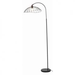 ATHM DESIGN Lampadaires Lampadaire Abat Jour Et Pied Métal Noir -Lampadaires || Lustres || Guirlandes et décorations lumineuses Soldes lampadaire abat jour et pied metal noir 20