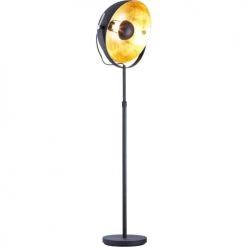 ATHM DESIGN Lampadaires Lampadaire Abat Jour Et Pied Métal Noir -Lampadaires || Lustres || Guirlandes et décorations lumineuses Soldes lampadaire abat jour et pied metal noir 25