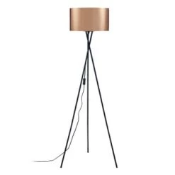 ATHM DESIGN Lampadaires Lampadaire Abat Jour PVC Cuivre Pieds Métal -Lampadaires || Lustres || Guirlandes et décorations lumineuses Soldes lampadaire abat jour pvc cuivre pieds metal 3