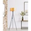 ATHM DESIGN Lampadaires Lampadaire Abat Jour PVC Doré Pieds Métal