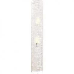 ATHM DESIGN Lampadaires Lampadaire Abat Jour Rotin Blanc Pieds Rotin -Lampadaires || Lustres || Guirlandes et décorations lumineuses Soldes lampadaire abat jour rotin blanc pieds rotin 2