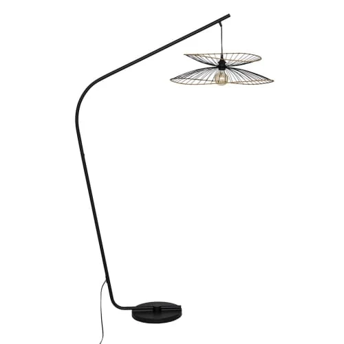 Decoratie Lampadaires Lampadaire Arc Noir H177cm 3 Decoratie Lampadaires Lampadaire Arc Noir H177cm