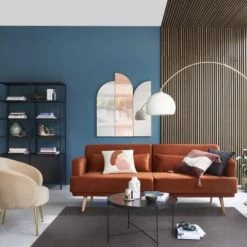 Maisons Du Monde Lampadaires Lampadaire Arqué En Métal Doré, Marbre Blanc Et Abat-jour Teinté Crème H195 -Lampadaires || Lustres || Guirlandes et décorations lumineuses Soldes lampadaire arque en metal dore marbre blanc et abat jour teinte creme h195 1000 10 25 219293 5