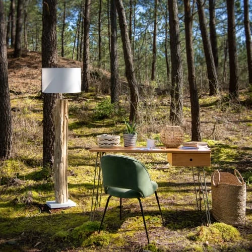 Maisons Du Monde Lampadaires Lampadaire Avec Abat-jour En Coton Ivoire H169 6 Maisons Du Monde Lampadaires Lampadaire Avec Abat-jour En Coton Ivoire H169 – Image 4