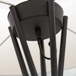 It's About Romi Lampadaires Lampadaire Avec Pieds Noirs Et Abat-jour Blanc H175cm -Lampadaires || Lustres || Guirlandes et décorations lumineuses Soldes lampadaire avec pieds noirs et abat jour blanc h175cm 2