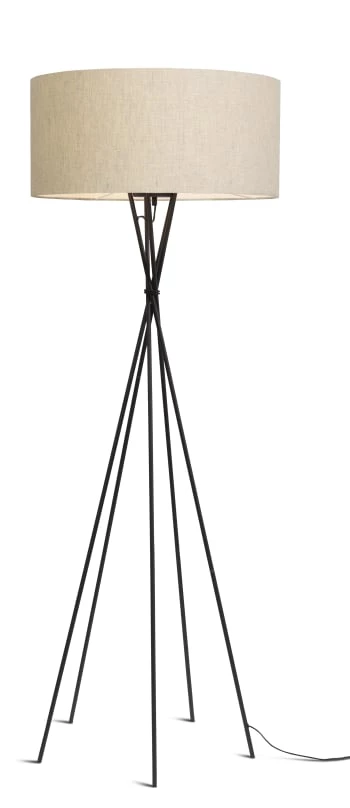 It's About Romi Lampadaires Lampadaire Avec Pieds Noirs Et Abat-jour Gris H175cm 7 It's About Romi Lampadaires Lampadaire Avec Pieds Noirs Et Abat-jour Gris H175cm – Image 5