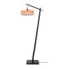 Good & Mojo Lampadaires Lampadaire Bambou Blanc H176cm