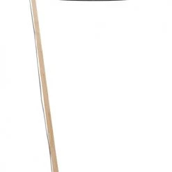 Good & Mojo Lampadaires Lampadaire Bambou Et Lin Naturel Noir H176cm