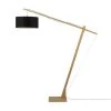 Good & Mojo Lampadaires Lampadaire Bambou/lin Gris H207cm