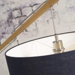Good & Mojo Lampadaires Lampadaire Bambou/lin Gris H207cm -Lampadaires || Lustres || Guirlandes et décorations lumineuses Soldes lampadaire bambou lin gris h207cm 16