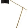 Good & Mojo Lampadaires Lampadaire Bambou/lin Noir H207cm -Lampadaires || Lustres || Guirlandes et décorations lumineuses Soldes lampadaire bambou lin noir h207cm