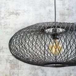 Good & Mojo Lampadaires Lampadaire Bambou Noir H176cm -Lampadaires || Lustres || Guirlandes et décorations lumineuses Soldes lampadaire bambou noir h176cm 25