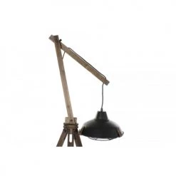 Wadiga Lampadaires Lampadaire Bois Et Métal Style Industriel 57x56x190cm -Lampadaires || Lustres || Guirlandes et décorations lumineuses Soldes lampadaire bois et metal style industriel 57x56x190cm 2