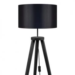 Tosel Lampadaires Lampadaire Bois Noir -Lampadaires || Lustres || Guirlandes et décorations lumineuses Soldes lampadaire bois noir 2