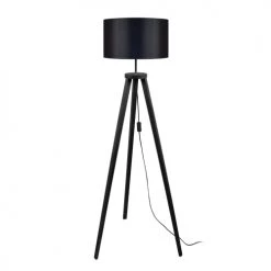 Tosel Lampadaires Lampadaire Bois Noir