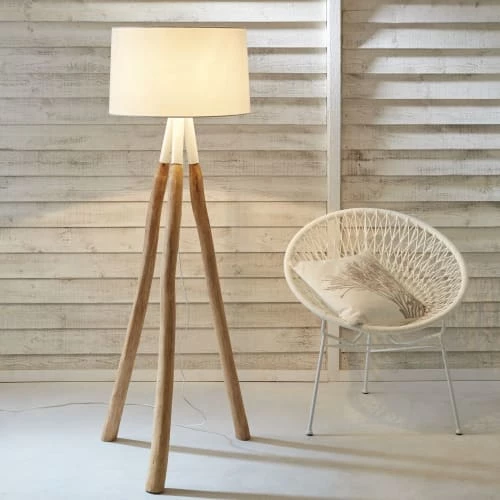Maisons Du Monde Lampadaires Lampadaire Branche D'eucalyptus Et Abat-jour Blanc H152 6 Maisons Du Monde Lampadaires Lampadaire Branche D'eucalyptus Et Abat-jour Blanc H152 – Image 4