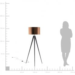 Beliani Lampadaires Lampadaire Cuivré -Lampadaires || Lustres || Guirlandes et décorations lumineuses Soldes lampadaire cuivre 4