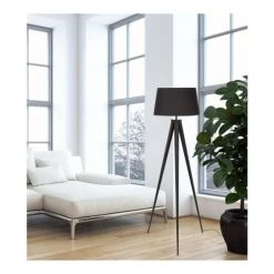 Lampea Lampadaires Lampadaire Design En Métal Noir 150 Cm -Lampadaires || Lustres || Guirlandes et décorations lumineuses Soldes lampadaire design en metal noir 150 cm 1