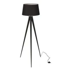 Lampea Lampadaires Lampadaire Design En Métal Noir 150 Cm -Lampadaires || Lustres || Guirlandes et décorations lumineuses Soldes lampadaire design en metal noir 150 cm 2