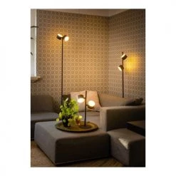 Deladeco Lampadaires Lampadaire Design En Métal Noir 150 Cm -Lampadaires || Lustres || Guirlandes et décorations lumineuses Soldes lampadaire design en metal noir 150 cm 5