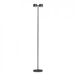 Deladeco Lampadaires Lampadaire Design En Métal Noir 180 Cm -Lampadaires || Lustres || Guirlandes et décorations lumineuses Soldes lampadaire design en metal noir 180 cm 1